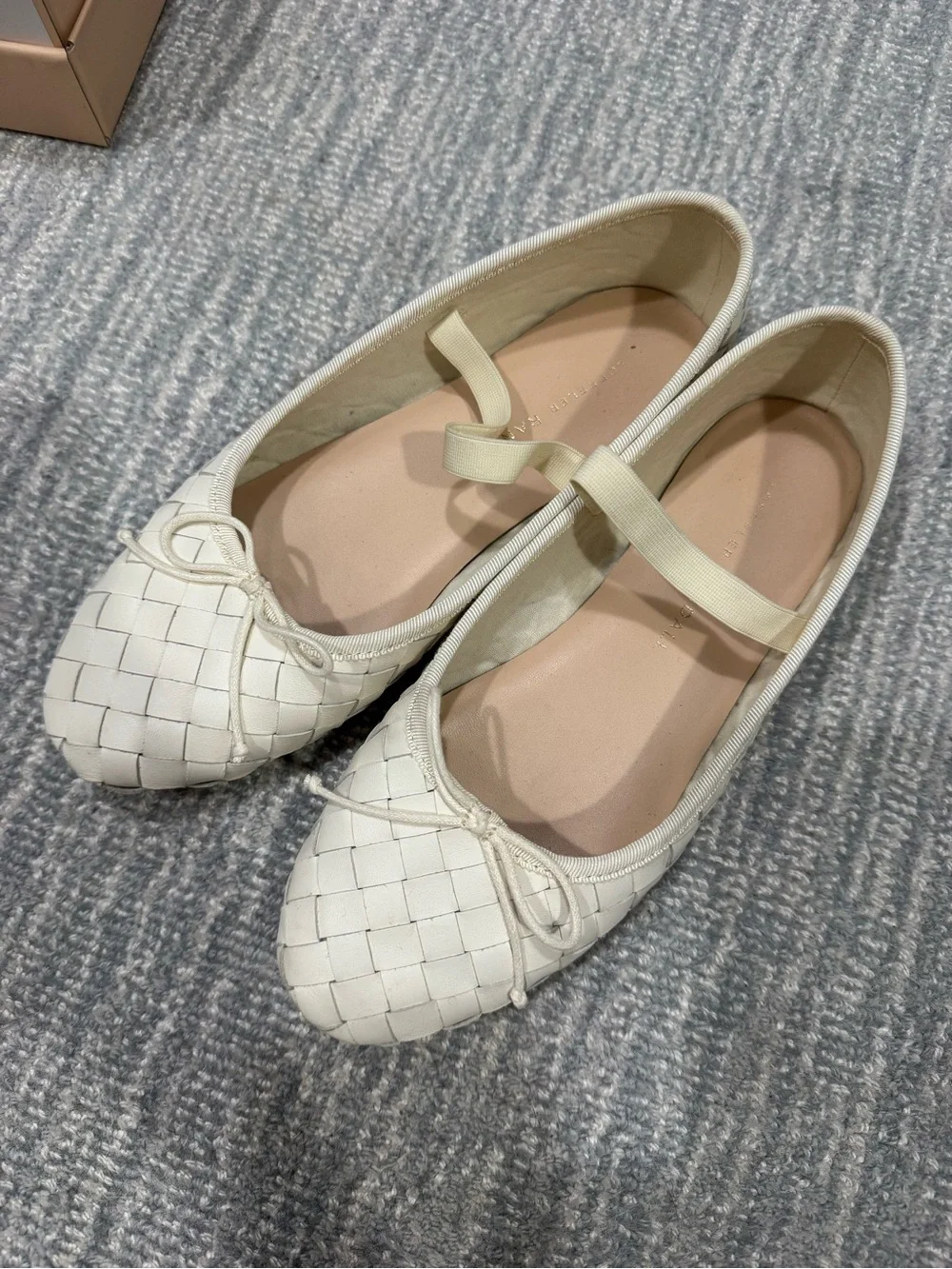 Loeffler Randall Leonie Soft Ballet Flats in Cream